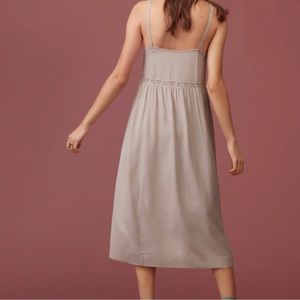 Aritzia Wilfred Le Fou Women’s Beige Lace Trimmed Dress